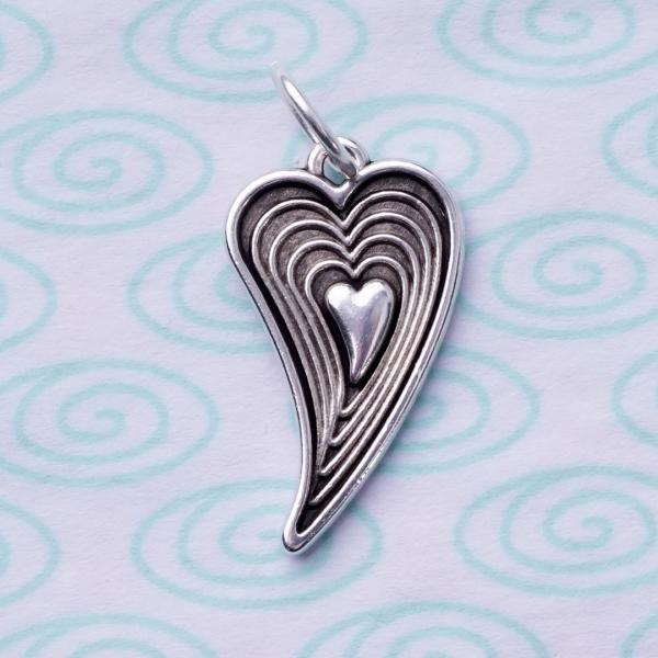 Amore, versilbert mit 999er Feinsilber, Amulett M